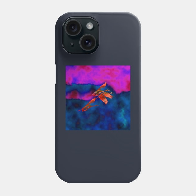 Birds at Sunset Phone Case by CarloVaro