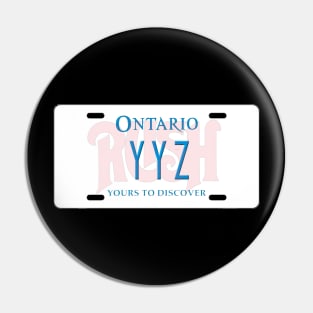 YYZ License Plate Pin