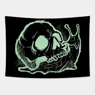 Occult Goth Gothic Emo Dark Creepy Skull Snail Witchcraft Tapestry