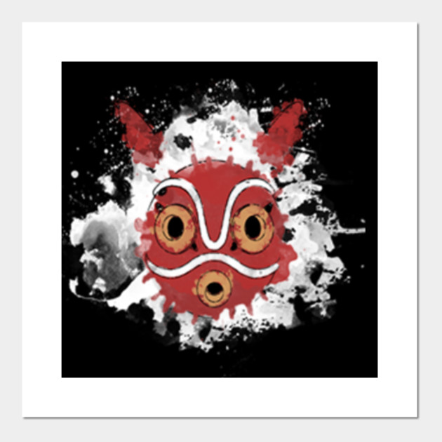 Get Wallpaper Mask Mononoke Princess Mononoke Poster E Stampa Artistica Free HD