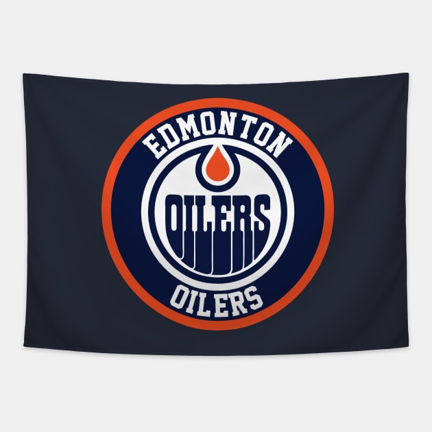 Oilers-City Tapestry by karenblanco