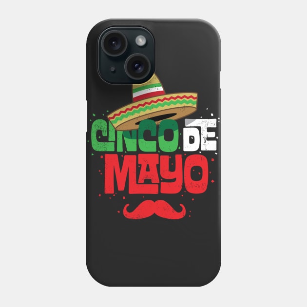 Cinco de Mayo Mexican Sombrero Funny Fiesta Phone Case by vo_maria