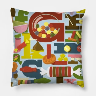 ABCs of Candy Pillow