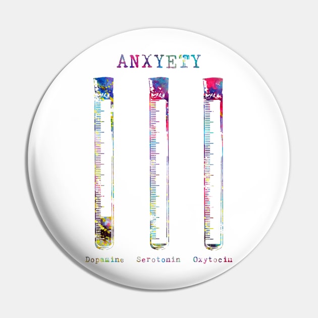 Vial Test Tube Anxiety Pin by erzebeth