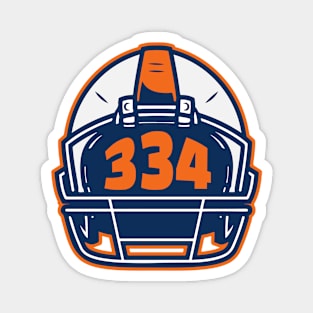 Retro Football Helmet 334 Area Code Auburn Alabama Football Magnet