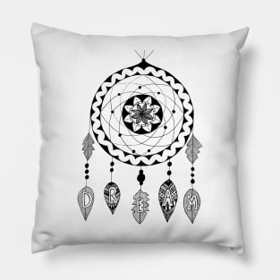 Dream in Black and White Pillow