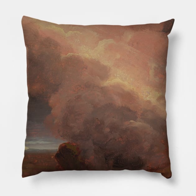 Clouds On The Mountaintop by Thomas Cole Pillow by Classic Art Stall