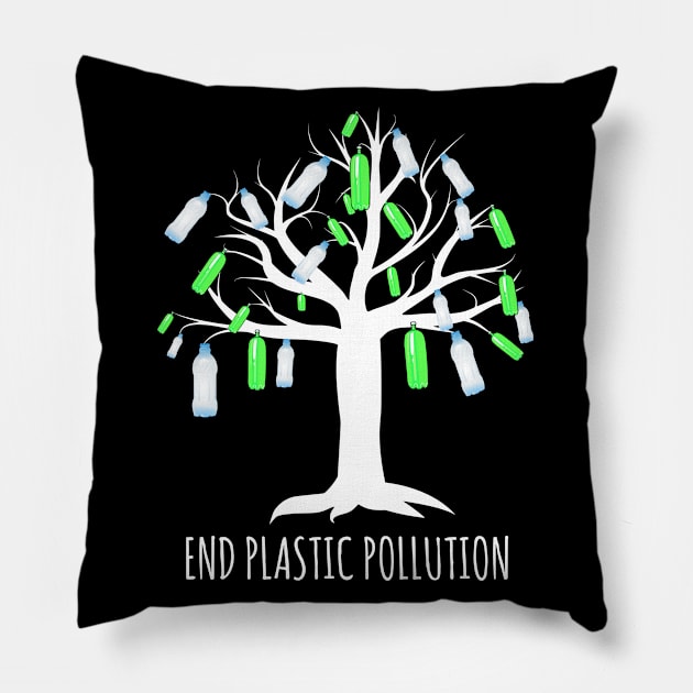 End Plastic Pollution Pillow by Mandz11