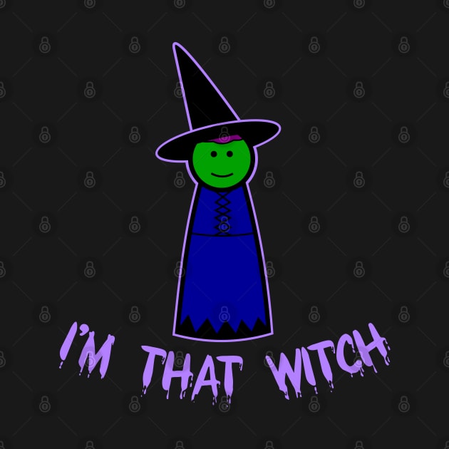 I'm That Witch Peg Doll by pegdolltees