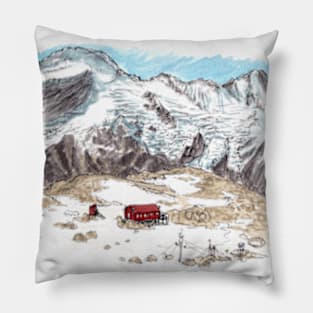 Mueller Glacier Watercolour Pillow