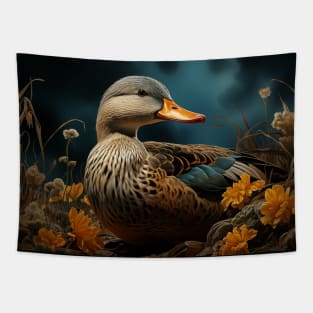 Cottagecore Aesthetic Duck Tapestry