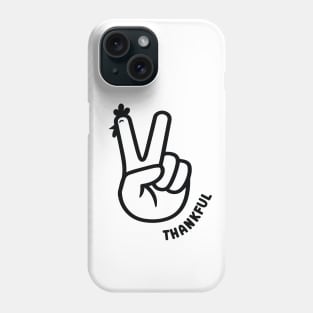 Turkey Peace Hand Sign Thanksgiving Phone Case