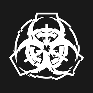 SCP Foundation Symbol Cracked Biohazard Mashup T-Shirt