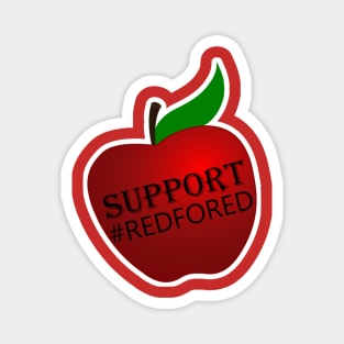 Teacher Support Wear Red for Public Ed School Support Shirt Magnet