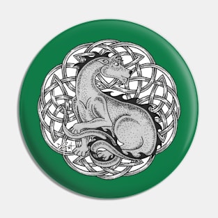 Irish Wolfhound Dragon Pin