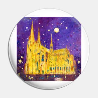 Cologne Cathedral and Sky Full Of Stars Pin