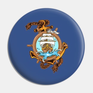 Sail To Atlantic - sailing ship Pin