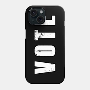 VOTE - V. 2 White Text Phone Case