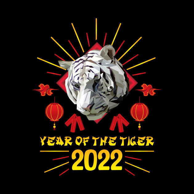 Good Luck Zodiac Happy Chinese New Year of the Tiger 2022 by jodotodesign