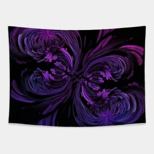 Black Goth Girly Punk Butterfly Tapestry