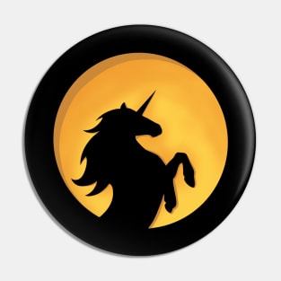 Rearing Halloween Unicorn Pin