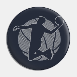 Basketball Player II (monochrome) Pin