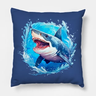 Shark the terror of the seas Pillow