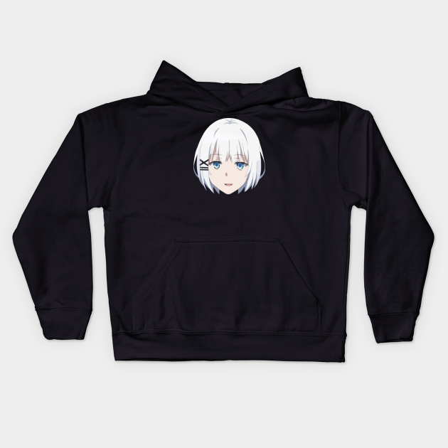 The Detective Is Already Dead Tantei Wa Mou Shindeiru Anime 21 White Short Hair Blue Eyes Cute Face Anime Girl Siesta Siesta Kids Hoodie Teepublic