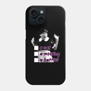 A cat or a battle by Mhee Phone Case