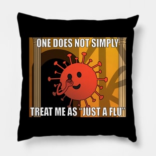 Just A Flu Meme Pillow