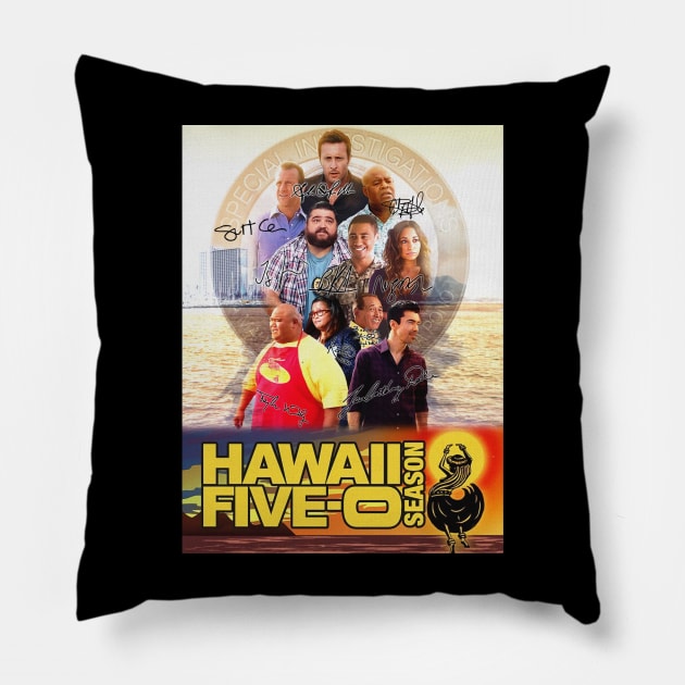 Hawaii Five 0 Season 2 All Casts Signatures 2022 Pillow by chancgrantc@gmail.com