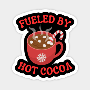 Fueled By Hot Cocoa Cozy Winter Mug Magnet