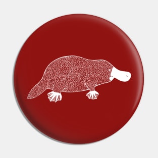 Detailed Hand Drawn PLATYPUS design Pin