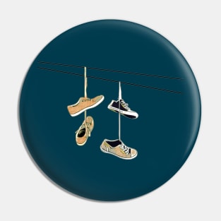 Shoes on Wires Pin