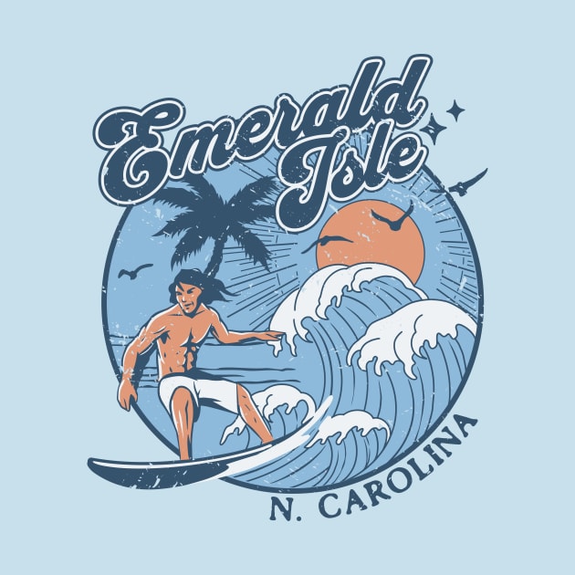 1970s Vintage Surfing Emerald Isle, North Carolina Retro Sunset // Old School Surfer // Surf Carolina by Now Boarding