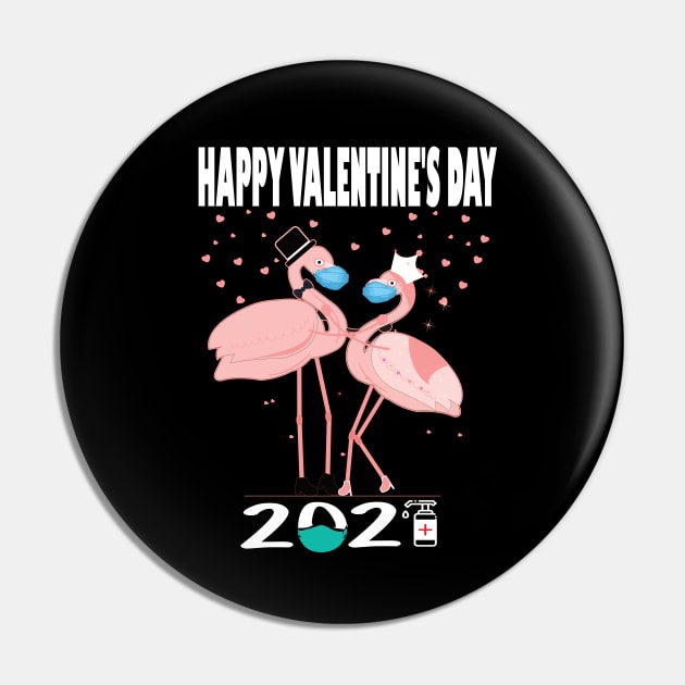 Happy valentine's day 2021 Quarantined valentine flamingo lovers Pin by DODG99