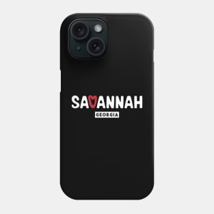 Savannah Love Typography Phone Case