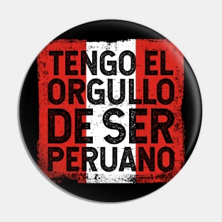 Tengo el orgullo de ser peruano Pin