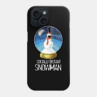 Socially Distant Snowman Phone Case