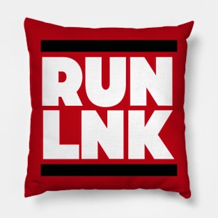 Run LNK // Funny Lincoln Nebraska Parody Pillow