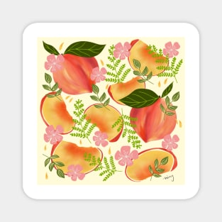 Peaches & Flowers Magnet
