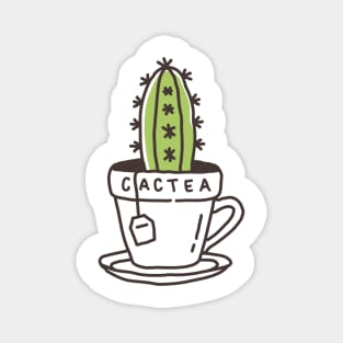 Cactea Cactus and Tea Magnet