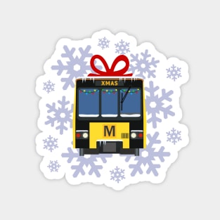 Tyne and Wear Metro Christmas Magnet