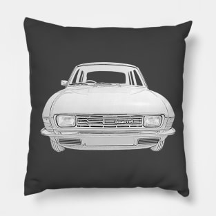 Austin Allegro 1970s classic car monochrome Pillow