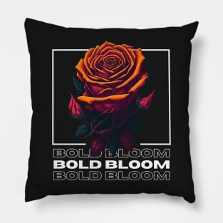 Rose Bold Bloom Pillow