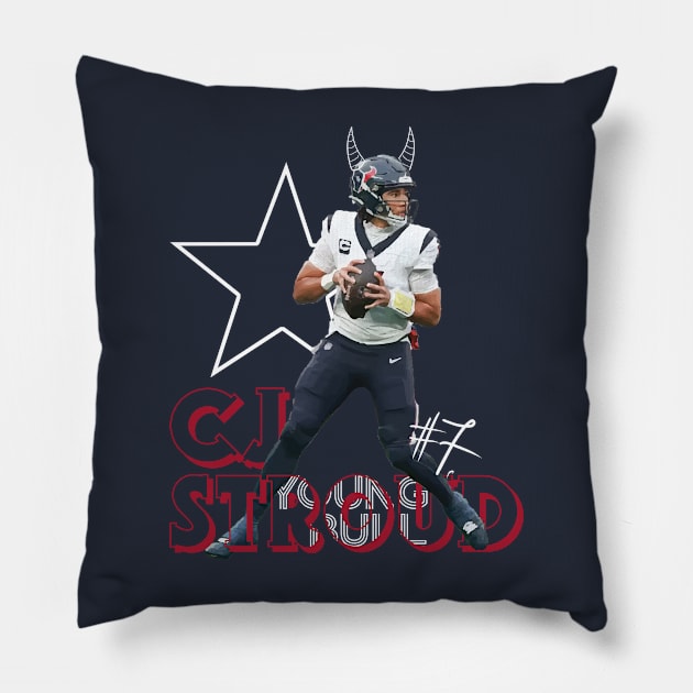 CJ Stroud Pillow by CovpaTees