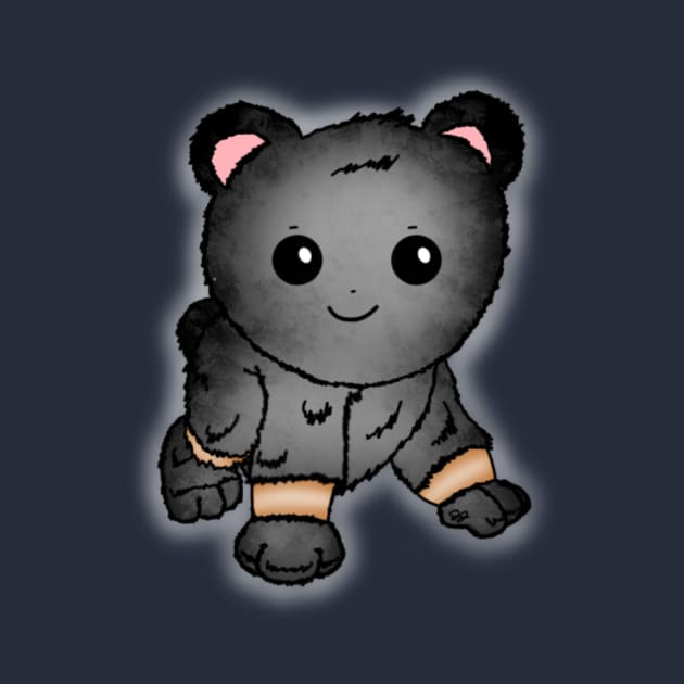 Cute Baby Black Bear by JennaBunnies