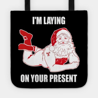 Dirty Bad Naughty Santa Funny Adults Husband Christmas Tote