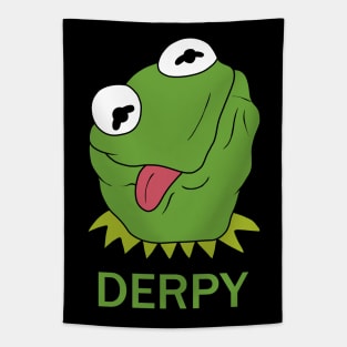 Derpy Kermit The Frog Tapestry