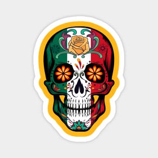 Day of the Dead Skull Magnet